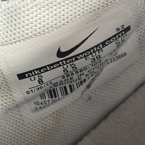 Nike Sky Dunk Hi Armory Navy Blue Womes Hidden Wedge Heel Shoes 585560 Size 8 - Picture 7 of 8